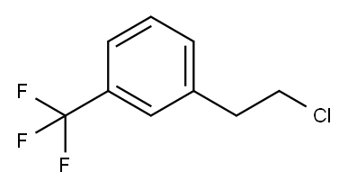 1-(2-chloroethyl)-3-(trifluoromethyl)benzene Struktur