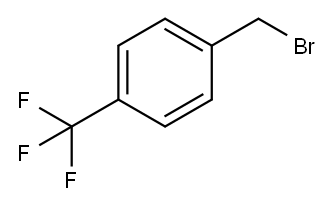 4-(トリフルオロメチル)ベンジルブロミド 化学構造式
