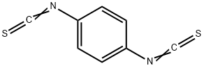 1,4-フェニレン ジイソチオシアナート 化学構造式