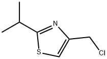 2-异丙基-4-氯甲基噻唑, 40516-57-2, 结构式