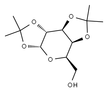 1,2:3,4-Di-O-isopropylidene-D-galactopyranose Structure