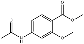 4-乙酰氨基-2-甲氧基苯甲酸甲酯, 4093-29-2, 结构式