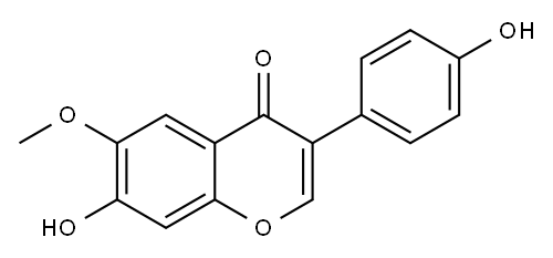 黄豆黄素, 40957-83-3, 结构式