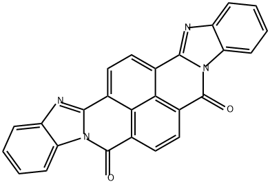 4b,8a,13,16-テトラアザジインデノ[2,1-a:1',2'-i]ピレン-5,8-ジオン 化学構造式