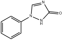 1,2-ジヒドロ-1-フェニル-3H-1,2,4-トリアゾール-3-オン 化学構造式