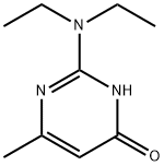 2-DIETHYLAMINO-6-HYDROXY-4-METHYLPYRIMIDINE Structure