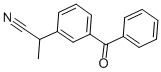 2-(3-Benzoylphenyl)propionitrile Structure