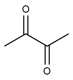 2,3-Butanedione Structure