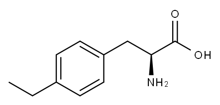 (S)-2-氨基-3-(4-乙基苯基)丙酸, 4313-70-6, 结构式