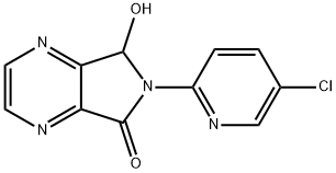 6-(5-Chloro-2-pyridyl)-6,7-dihydro-7-hydroxy-5H-pyrrolo[3,4-b]pyrazin-5-one Struktur