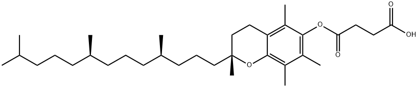 维生素 E 琥珀酸酯, 4345-03-3, 结构式
