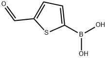 5-ホルミル-2-チオフェンボロン酸 化学構造式
