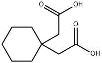 1,1-环己基二乙酸, 4355-11-7, 结构式