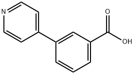 3-吡啶-4-基-苯甲酸, 4385-78-8, 结构式