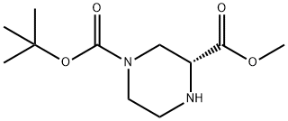 (R)-1-N-BOC-3-哌嗪甲酸甲酯, 438631-77-7, 结构式