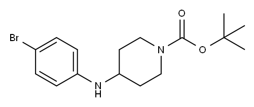 1-BOC-4-(4-BROMO-PHENYLAMINO)-PIPERIDINE Struktur