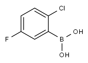 2-Chloro-5-fluorobenzeneboronic acid Structure