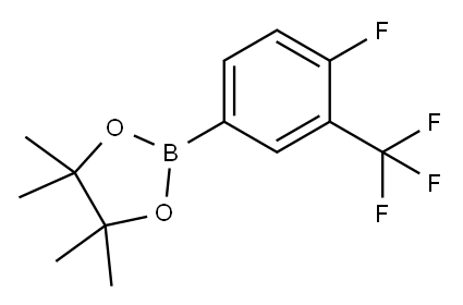 4-Fluoro-3-(trifluoromethyl)phenylboronic acid pinacol ester Structure