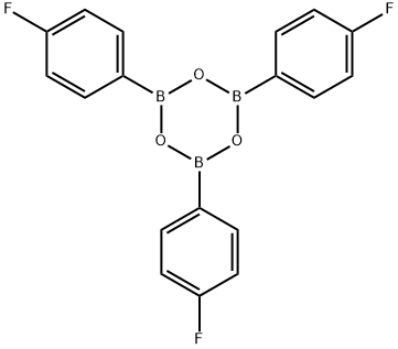 2,4,6-TRIS(4-FLUOROPHENYL)BOROXIN Struktur