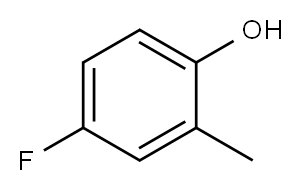 4-氟-2-甲基苯酚, 452-72-2, 结构式