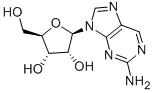 2-アミノプリンリボシド 化学構造式