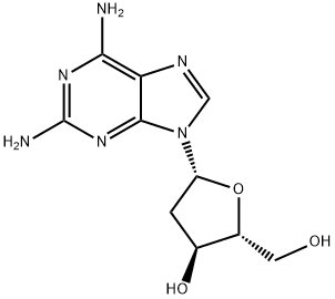 2,6-Diaminopurine 2'-deoxyriboside Struktur