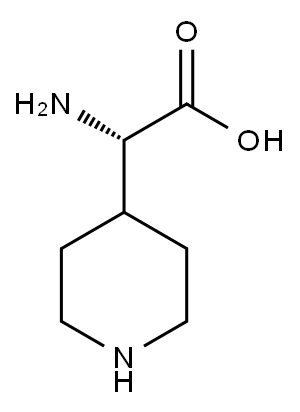 (S)-ALFA-AMINO-4-PIPERIDINE ACETIC ACID Structure