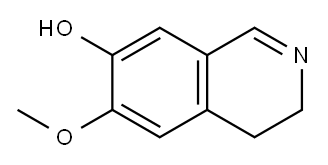 7-羟基-6-甲氧基-3,4-二氢异喹啉, 4602-73-7, 结构式