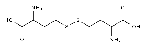 4,4'-ジチオビス[2-アミノ酪酸] 化学構造式