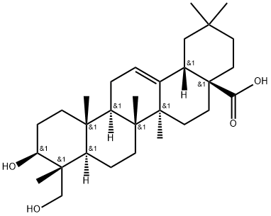 ヘデラゲニン 化学構造式