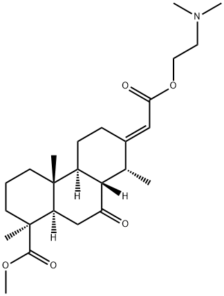 (4bα,8aβ,10aα)-7-[(E)-2-[2-(Dimethylamino)ethoxy]-2-oxoethylidene]tetradecahydro-1α,4aβ,8α-trimethyl-9-oxo-1β-phenanthrenecarboxylic acid methyl ester Structure