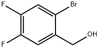 2-ブロモ-4,5-ジフルオロベンジルアルコール 化学構造式