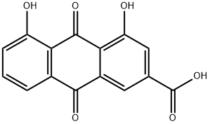 大黄酸, 478-43-3, 结构式