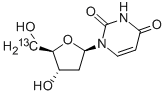 2'-デオキシウリジン-5'-13C 化学構造式