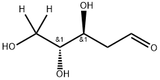 2-デオキシ-D-リボース-5,5'-D2 化学構造式