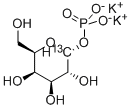 ALPHA-D-[1-13C]GALACTOPYRANOSYL 1-PHOSPHATE DIPOTASSIUM SALT, 478518-78-4, 结构式