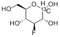 3-デオキシ-3-フルオロ-D-グルコース-1-13C 化学構造式