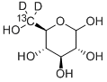 D-グルコース-6-13C-6-C-D2 化学構造式