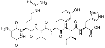 ANGIOTENSIN I/II (1-6), 47896-63-9, 结构式