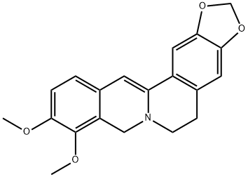 二氢小檗碱, 483-15-8, 结构式