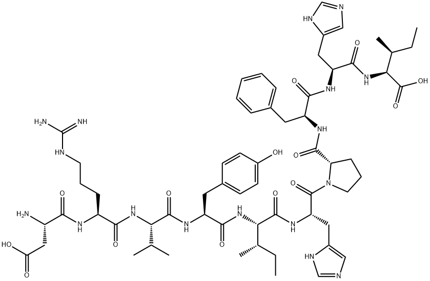 アンギオテンシンI 化学構造式