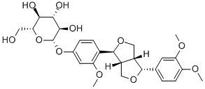 (1S)-1β-[4-(β-D-グルコピラノシルオキシ)-3-メトキシフェニル]-4α-(3,4-ジメトキシフェニル)-3aβ,4,6,6aβ-テトラヒドロ-1H,3H-フロ[3,4-c]フラン