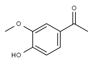 4'-ヒドロキシ-3'-メトキシアセトフェノン 化学構造式