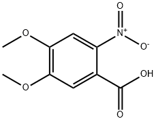 4,5-Dimethoxy-2-nitrobenzoic acid Structure