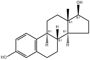 雌二醇, 50-28-2, 结构式