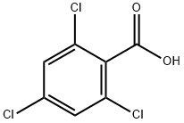 2,4,6-トリクロロ安息香酸 化学構造式