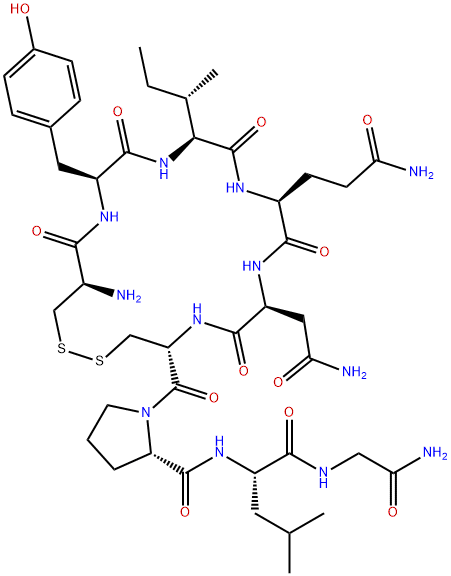 缩宫素, 50-56-6, 结构式
