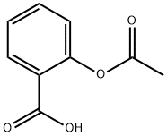 邻乙酰水杨酸, 50-78-2, 结构式