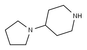 4-吡咯烷-1-基-哌啶, 5004-07-9, 结构式