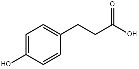 3-(4-Hydroxyphenyl)propionic acid Struktur